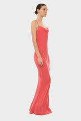 Coral AquaFlora Scarlet Slip Dress
