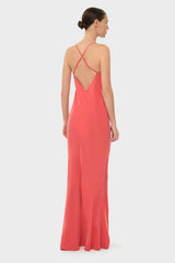 Coral AquaFlora Scarlet Slip Dress