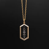 Quartz Intaglio Necklace - 14K Yellow Gold