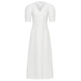 OLYMPIA Embroidered Cotton Dress