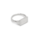 Keepsake Signet Ring Lectangle - Sterling Silver