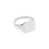 Keepsake Signet Ring Square - Sterling Silver