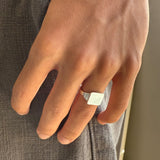 Keepsake Square Signet Ring  - 14k Yellow Gold