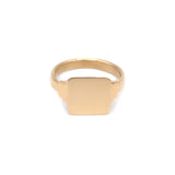 Keepsake Square Signet Ring  - 14k Yellow Gold