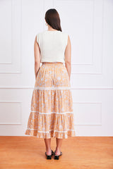 Colette Skirt in Poppy Garden