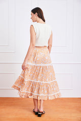 Colette Skirt in Poppy Garden