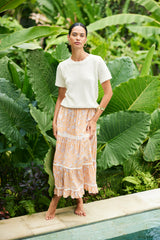 Colette Skirt in Poppy Garden