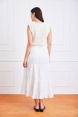 Colette Skirt in Off White