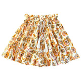 SEKAR Floral Batik Shorts in Marigold Yellow