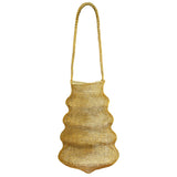 SHELL Handwoven Wire Bag in Gold
