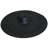 SOLANA Oversized Straw Hat in Black