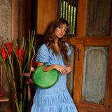 SOLO AVOCADO Jute Bag in Green