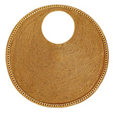 SOLO COCCO Jute Bag With Gold Chain