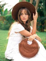 SOLO ESPRESSO Mini Jute Bag With Gold Chain