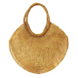 Sol Wire Tote Bag In Dark Gold