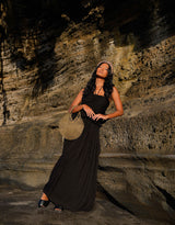 Sol Wire Tote Bag In Dark Gold