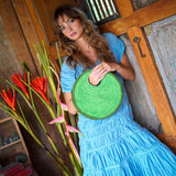 SRIKANDI Ruffle Maxi Dress in Princess Blue