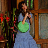 SRIKANDI Ruffle Maxi Dress in Princess Blue
