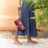 Scarlet Arrows Convertible Clutch