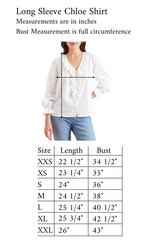 Long Sleeve Chloe Shirt in Off White