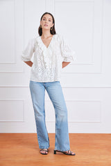 Chloe Shirt in Eyelet