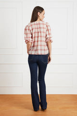 Chloe Shirt in Clay Plaid