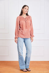 Esme Top in Saffron Dot