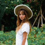 TATAMI Linen Jute Hat in Off White
