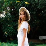 TATAMI Linen Jute Hat in Off White