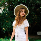 TATAMI Linen Jute Hat in Off White