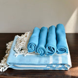 Wash Cloth Blue (Set of 4)