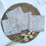 Cocktail Napkins Waves (Set of 4)
