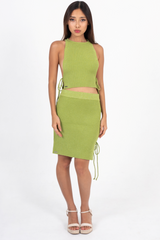 Pacific Knit Skirt Avocado