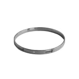 Hammer Bangle With Alternating Diamonds