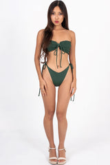 Ziemia String Bikini Bottom Moss