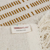 Neutral Amber Brown Handwoven Table Runner