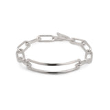 Knife Edge Chain Bracelet - Sterling Silver