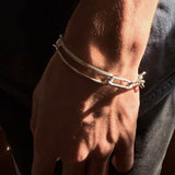 Knife Edge Chain Bracelet - Sterling Silver