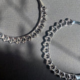Calla  Hoops Silver Medium