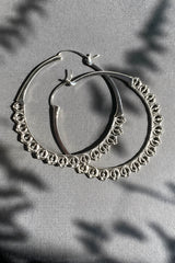 Calla Hoops Silver Medium