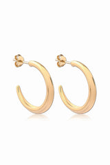 Crescent Hoops Gold Medium