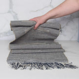 Gray Handwoven Table Runner