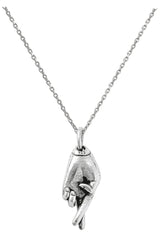 Good Luck Charm Necklace Silver