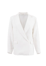 Havana  - Oversized Blazer - Porcelain
