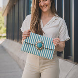 Bluebird Upcycled Clutch
