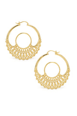 Iris Hoops Gold Large