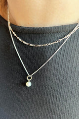 Lily Chain Necklace Silver