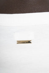 Lima  - Embroidered T-Shirt - Silica