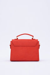 London LHR - Piñatex® Saddle Bag - Cherry