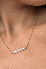 Maris Pearl Bar Necklace in Gold